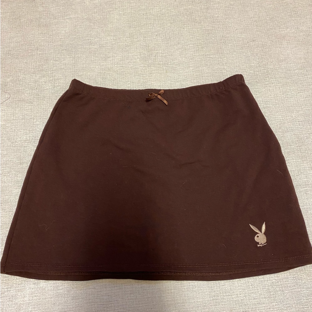 PACSUN: Playboy brown skirt